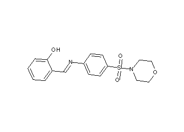 2-({[4-(4-morpholinylsulfonyl)phenyl]imino}methyl)phenol