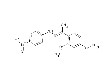 1-[1-(2,4-dimethoxyphenyl)ethylidene]-2-(4-nitrophenyl)hydrazine