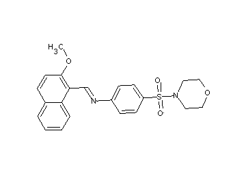 N-[(2-methoxy-1-naphthyl)methylene]-4-(4-morpholinylsulfonyl)aniline