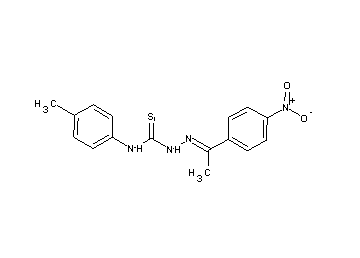 1-(4-nitrophenyl)ethanone N-(4-methylphenyl)thiosemicarbazone
