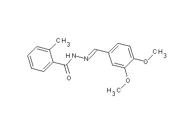 N'-(3,4-dimethoxybenzylidene)-2-methylbenzohydrazide