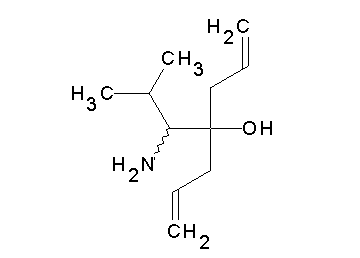 4-(1-amino-2-methylpropyl)-1,6-heptadien-4-ol