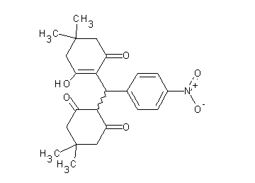 2-[(2-hydroxy-4,4-dimethyl-6-oxo-1-cyclohexen-1-yl)(4-nitrophenyl)methyl]-5,5-dimethyl-1,3-cyclohexanedione