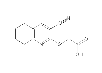[(3-cyano-5,6,7,8-tetrahydro-2-quinolinyl)sulfanyl]acetic acid
