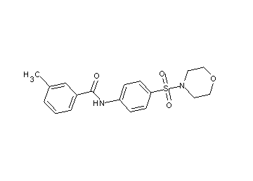 3-methyl-N-[4-(4-morpholinylsulfonyl)phenyl]benzamide