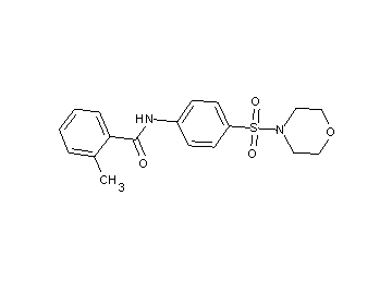 2-methyl-N-[4-(4-morpholinylsulfonyl)phenyl]benzamide