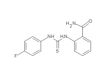2-({[(4-fluorophenyl)amino]carbonothioyl}amino)benzamide