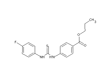 propyl 4-({[(4-fluorophenyl)amino]carbonothioyl}amino)benzoate