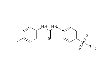 4-({[(4-fluorophenyl)amino]carbonothioyl}amino)benzenesulfonamide