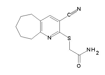 2-[(3-cyano-6,7,8,9-tetrahydro-5H-cyclohepta[b]pyridin-2-yl)sulfanyl]acetamide