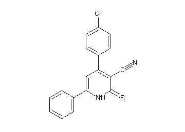 4-(4-chlorophenyl)-6-phenyl-2-thioxo-1,2-dihydro-3-pyridinecarbonitrile