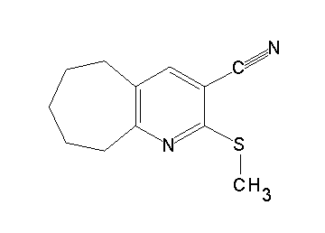 2-(methylsulfanyl)-6,7,8,9-tetrahydro-5H-cyclohepta[b]pyridine-3-carbonitrile