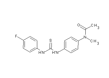 N-[4-({[(4-fluorophenyl)amino]carbonothioyl}amino)phenyl]-N-methylacetamide