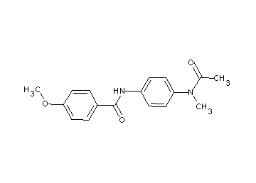 N-{4-[acetyl(methyl)amino]phenyl}-4-methoxybenzamide