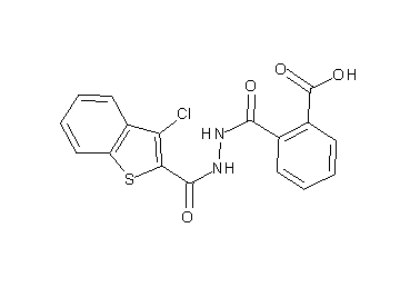 2-({2-[(3-chloro-1-benzothien-2-yl)carbonyl]hydrazino}carbonyl)benzoic acid