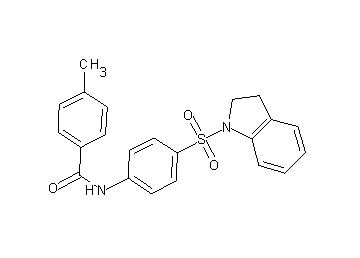 N-[4-(2,3-dihydro-1H-indol-1-ylsulfonyl)phenyl]-4-methylbenzamide
