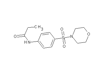 N-[4-(4-morpholinylsulfonyl)phenyl]propanamide - Click Image to Close