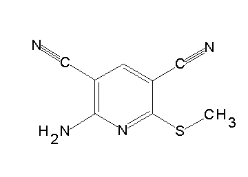 2-amino-6-(methylsulfanyl)-3,5-pyridinedicarbonitrile