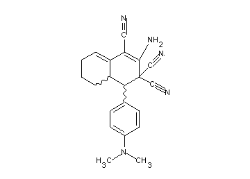 2-amino-4-[4-(dimethylamino)phenyl]-4a,5,6,7-tetrahydro-1,3,3(4H)-naphthalenetricarbonitrile
