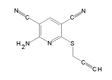 2-amino-6-(2-propyn-1-ylsulfanyl)-3,5-pyridinedicarbonitrile