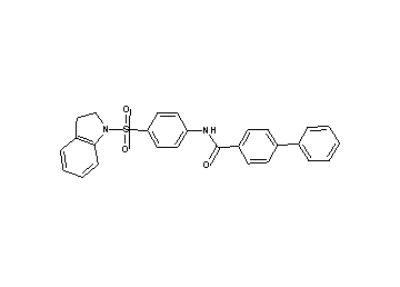 N-[4-(2,3-dihydro-1H-indol-1-ylsulfonyl)phenyl]-4-biphenylcarboxamide
