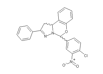 5-(4-chloro-3-nitrophenyl)-2-phenyl-1,10b-dihydropyrazolo[1,5-c][1,3]benzoxazine