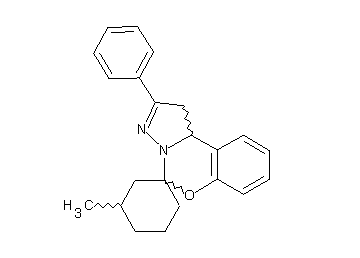 3-methyl-2'-phenyl-1',10b'-dihydrospiro[cyclohexane-1,5'-pyrazolo[1,5-c][1,3]benzoxazine]