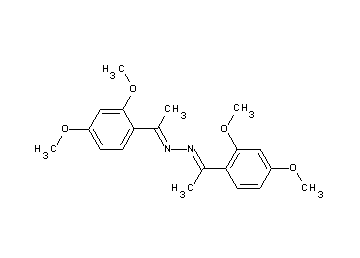 bis[1-(2,4-dimethoxyphenyl)ethylidene]hydrazine