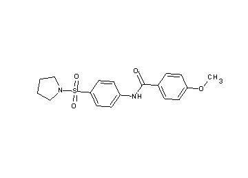 4-methoxy-N-[4-(1-pyrrolidinylsulfonyl)phenyl]benzamide