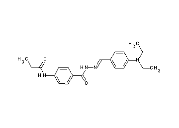 N-[4-({2-[4-(diethylamino)benzylidene]hydrazino}carbonyl)phenyl]propanamide