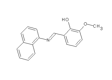 2-methoxy-6-[(1-naphthylimino)methyl]phenol