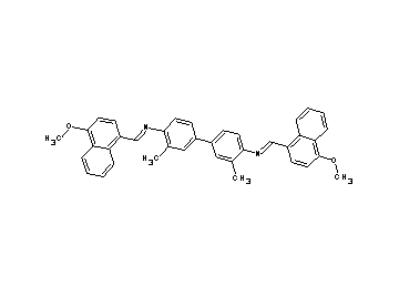 N,N'-bis[(4-methoxy-1-naphthyl)methylene]-3,3'-dimethyl-4,4'-biphenyldiamine