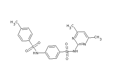 N-(4-{[(4,6-dimethyl-2-pyrimidinyl)amino]sulfonyl}phenyl)-4-methylbenzenesulfonamide