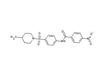 N-{4-[(4-methyl-1-piperidinyl)sulfonyl]phenyl}-4-nitrobenzamide