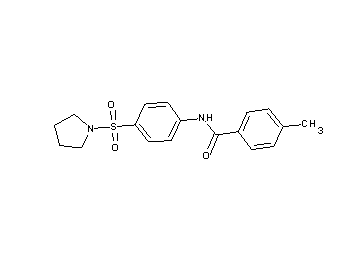 4-methyl-N-[4-(1-pyrrolidinylsulfonyl)phenyl]benzamide