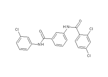 2,4-dichloro-N-(3-{[(3-chlorophenyl)amino]carbonyl}phenyl)benzamide