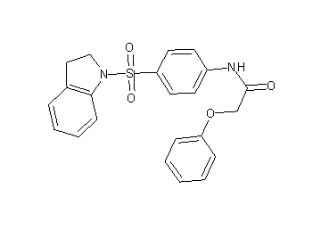 N-[4-(2,3-dihydro-1H-indol-1-ylsulfonyl)phenyl]-2-phenoxyacetamide