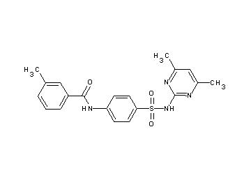 N-(4-{[(4,6-dimethyl-2-pyrimidinyl)amino]sulfonyl}phenyl)-3-methylbenzamide