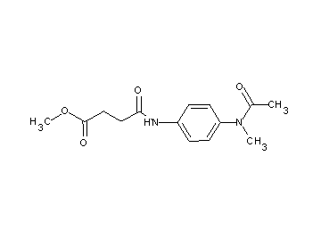 methyl 4-({4-[acetyl(methyl)amino]phenyl}amino)-4-oxobutanoate