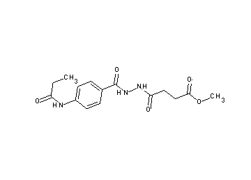 methyl 4-oxo-4-{2-[4-(propionylamino)benzoyl]hydrazino}butanoate