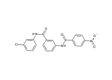 N-(3-chlorophenyl)-3-[(4-nitrobenzoyl)amino]benzamide