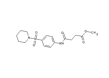 methyl 4-oxo-4-{[4-(1-piperidinylsulfonyl)phenyl]amino}butanoate