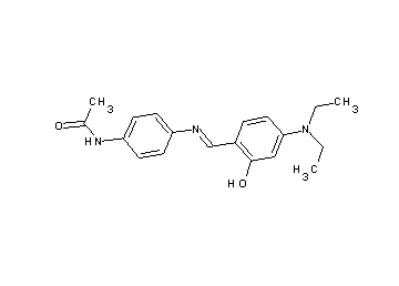N-(4-{[4-(diethylamino)-2-hydroxybenzylidene]amino}phenyl)acetamide
