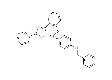 5-[4-(benzyloxy)phenyl]-2-phenyl-1,10b-dihydropyrazolo[1,5-c][1,3]benzoxazine