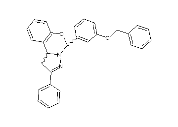 5-[3-(benzyloxy)phenyl]-2-phenyl-1,10b-dihydropyrazolo[1,5-c][1,3]benzoxazine