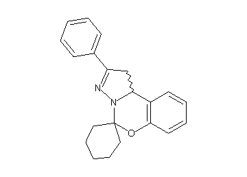 2'-phenyl-1',10b'-dihydrospiro[cyclohexane-1,5'-pyrazolo[1,5-c][1,3]benzoxazine]