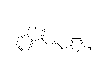 N'-[(5-bromo-2-thienyl)methylene]-2-methylbenzohydrazide