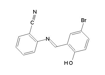 2-[(5-bromo-2-hydroxybenzylidene)amino]benzonitrile
