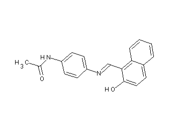 N-(4-{[(2-hydroxy-1-naphthyl)methylene]amino}phenyl)acetamide