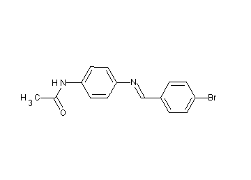 N-{4-[(4-bromobenzylidene)amino]phenyl}acetamide